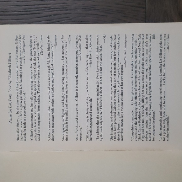 Eat, Pray, Love by Elizabeth Gilbert - Picture 3 of 4